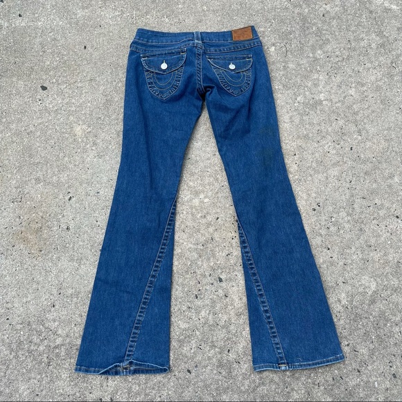 🥳 HP True Religion Twisted Seam Bell Bottoms 28 - Picture 6 of 7